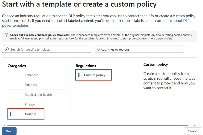 Custom Policy